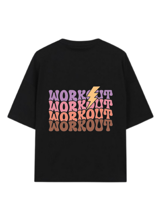 workout gym pilates One Size t- shirt Black Back 13