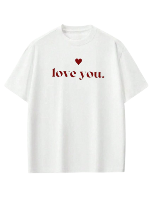 VaIentine coupIe t- shirt White 13