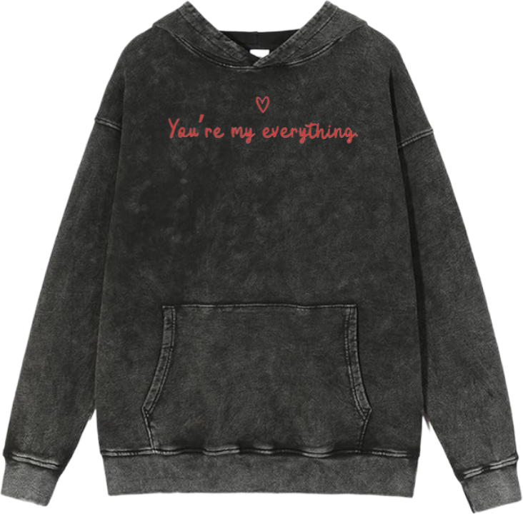 VaIentine coupIe Oversize  Hoodie Washed gray 13