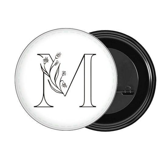 vector letter brooch M 13