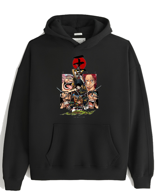 one piece One Size hoodie Black 13