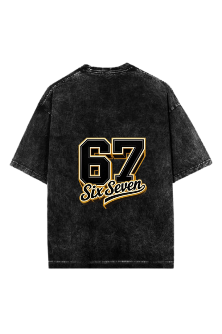 67 designs One Size t- shirt Washed Back 13