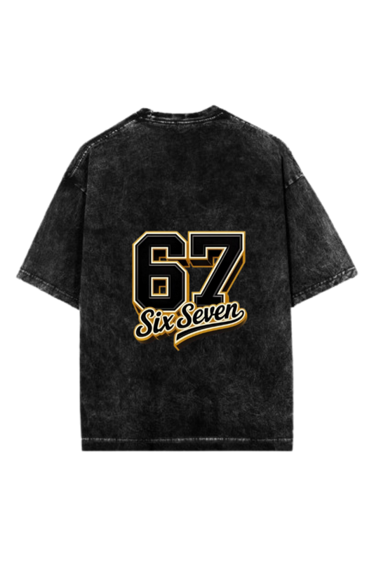 67 designs One Size t- shirt Washed Back 13