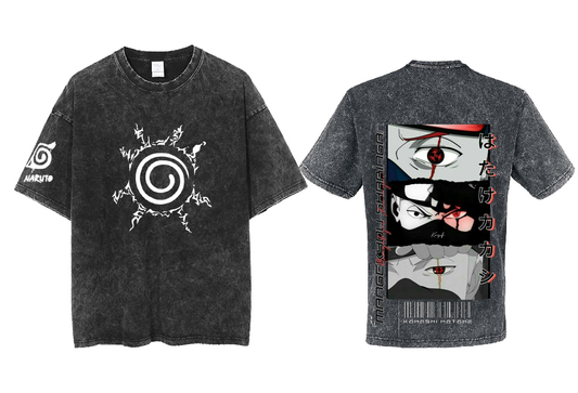 Naruto Shippuden t- shirt One Size Washed Back 12