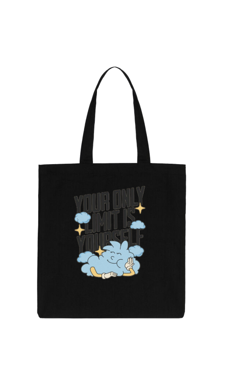 YOUR ONLY LIMIT IS tote bag Black 200