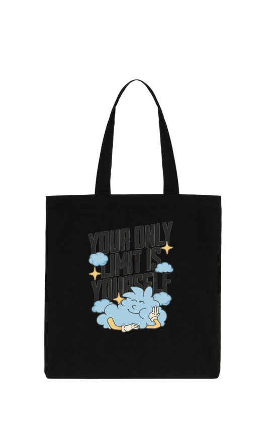 YOUR ONLY LIMIT IS tote bag Black 200