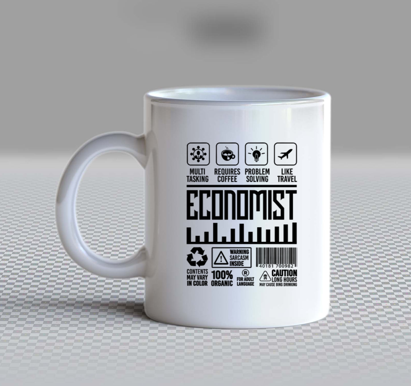ECONOMIST Back text Mug 13