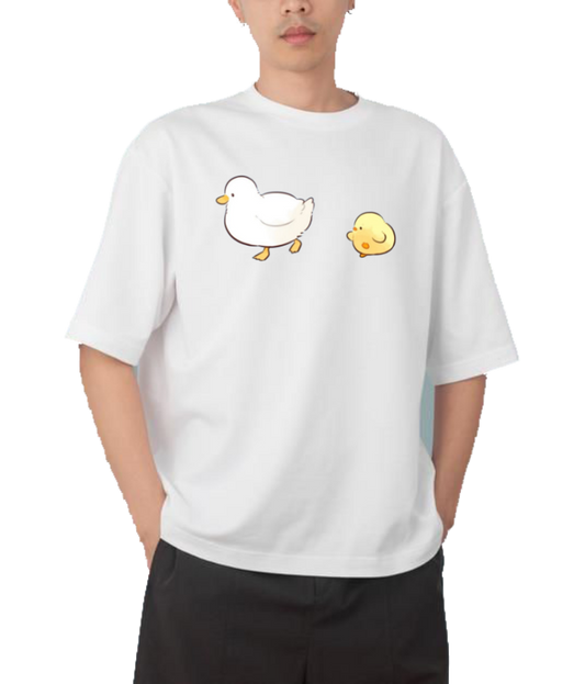 duck One Size t- shirt  White 13