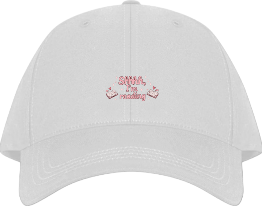 Shhhh, I'm reading Baseball cap White 134