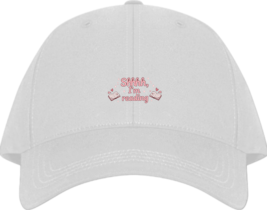 Shhhh, I'm reading Baseball cap White 134