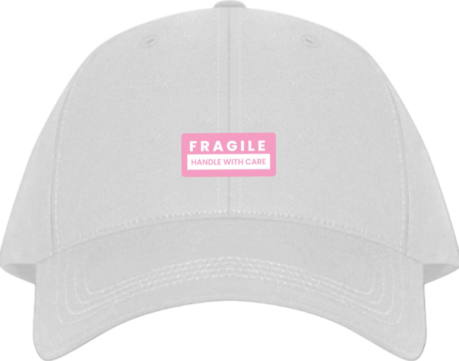 FRAGILE HANDLE WITH CARE Baseball cap White 139