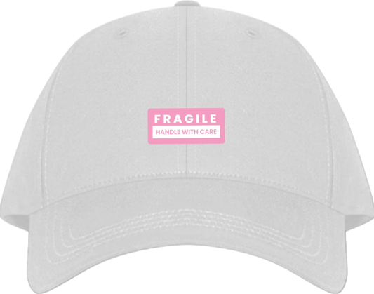 FRAGILE HANDLE WITH CARE Baseball cap White 139