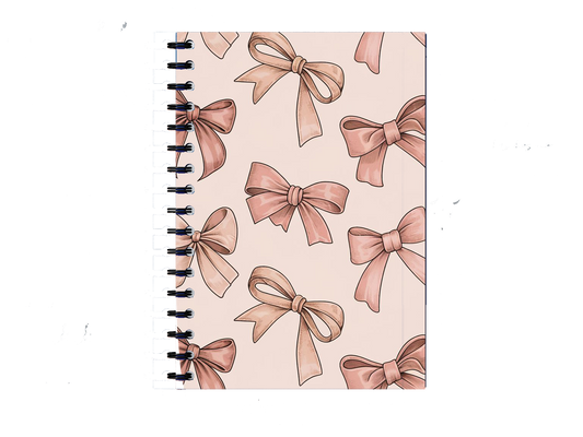 Pink Ribbon Bow Notebook A5 146
