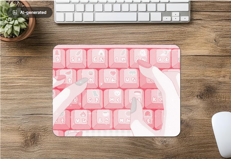 Mouse Pad Kawaii Pink