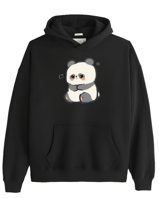 PANDA Oversize Hoodie Black 14