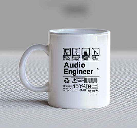 Audio Engineer Back text Mug 134