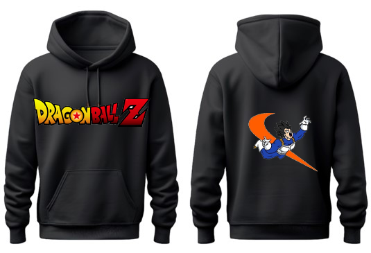 Dragon Ball One Size hoodie Black Back 14