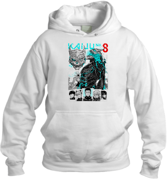 Kaiju No. 8 Over Size hoodie White 14