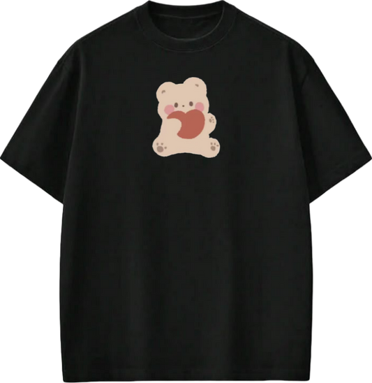 bear t- shirt Black  14