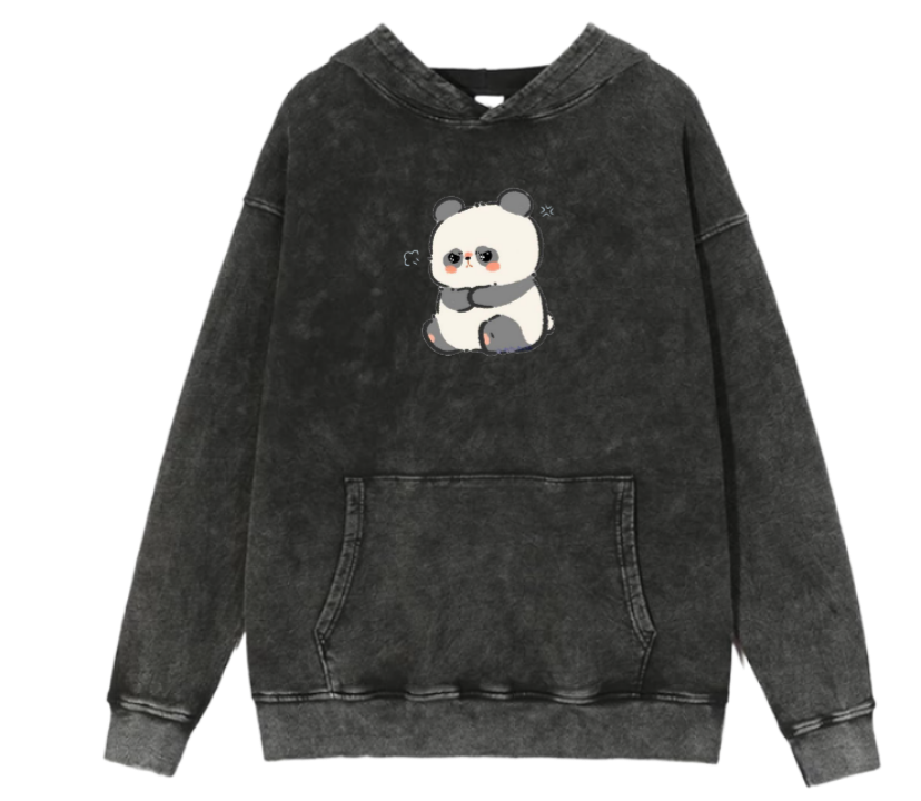 PANDA Oversize Hoodie Washed 14