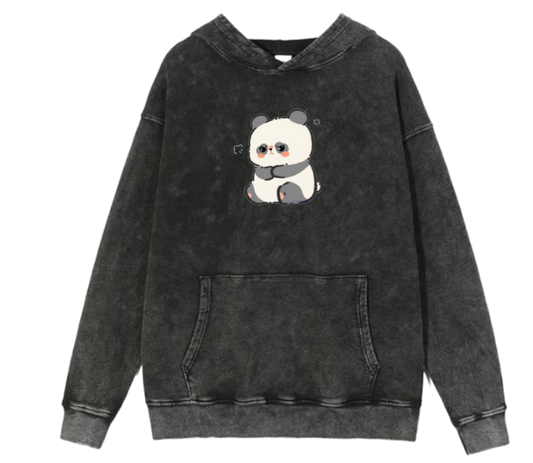 PANDA Oversize Hoodie Washed 14