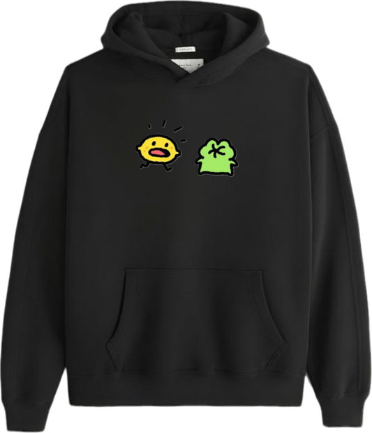 Frog Oversize Hoodie Black 14