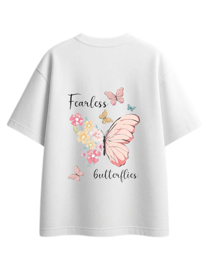 butterflies t- shirt White Back 14
