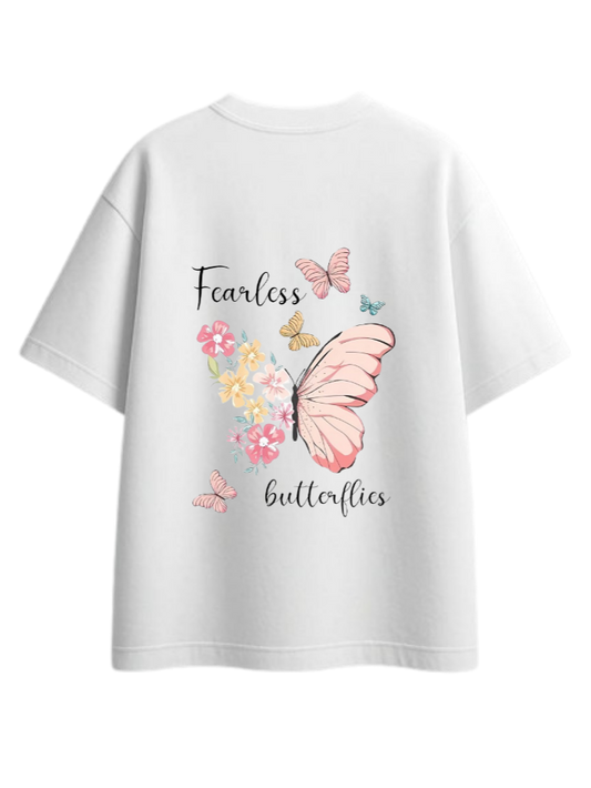 butterflies t- shirt White Back 14