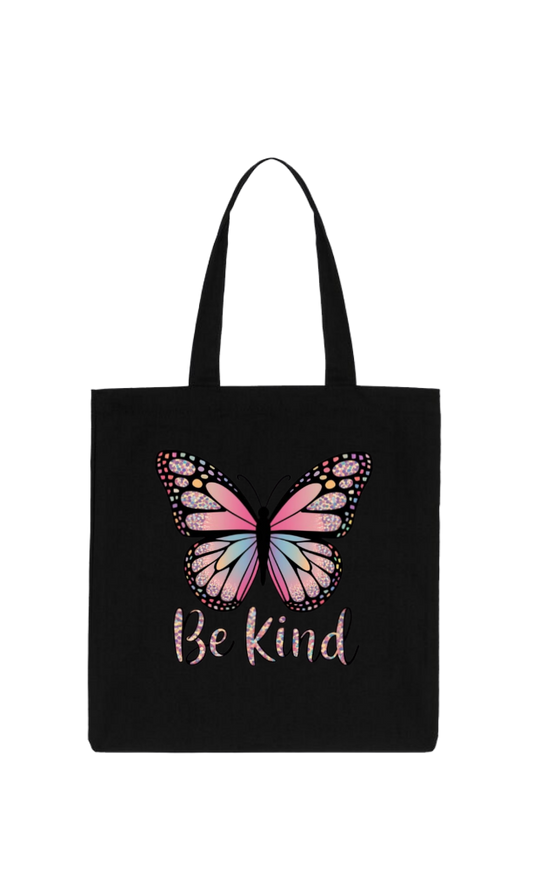 butterflies tote bag Black 14