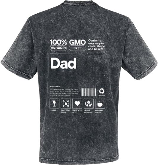 Dad  Back text One Size t- shirt Washed Back 94