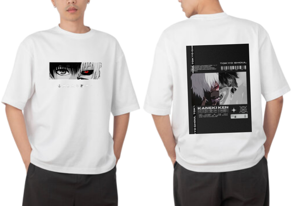 Tokyo ghoul t- shirt One Size White Back 14