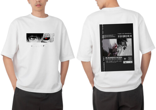 Tokyo ghoul t- shirt One Size White Back 14