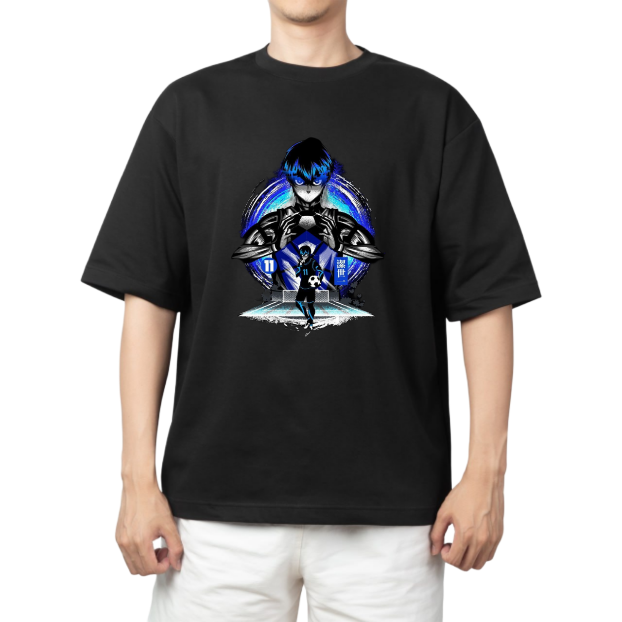 blue lock t- shirt One Size Black 32