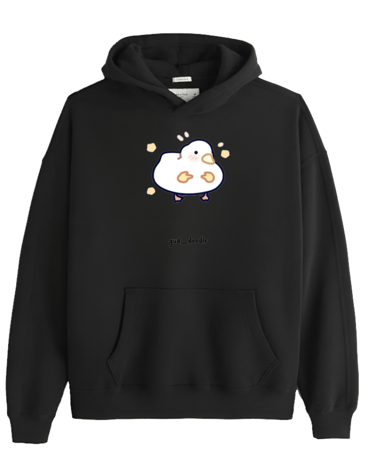 duck Oversize Hoodie Black 14