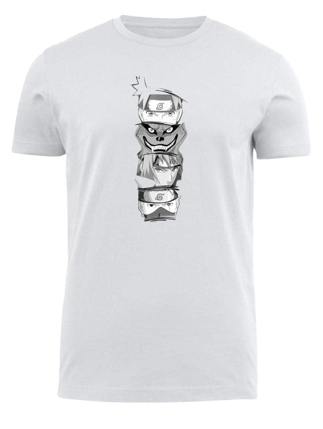 Naruto Shippuden t- shirt fat White 14