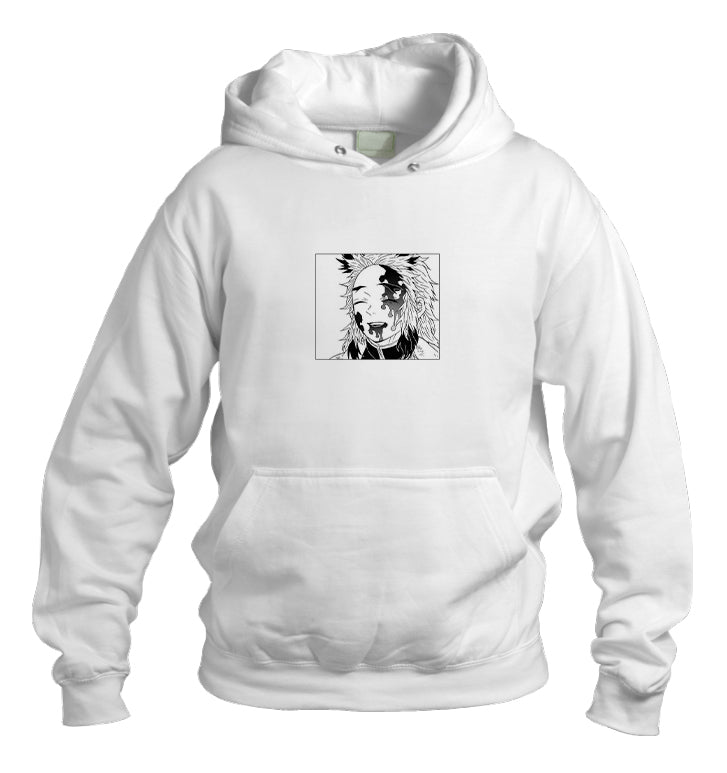 Anime Demon slayer nezuko tanjiro Oversize Hoodie White 4
