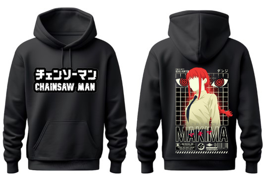 Chainsaw Man One Size hoodie Black Back 14
