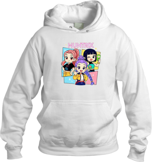 Hunterix kpop Oversize  Hoodie White 14