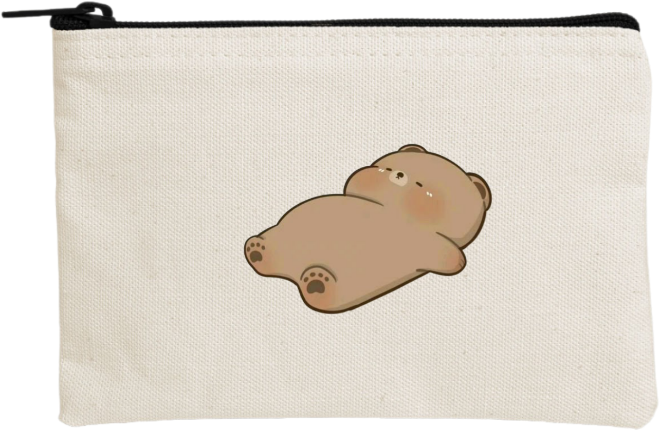 bear wallet pencil case Beige 14