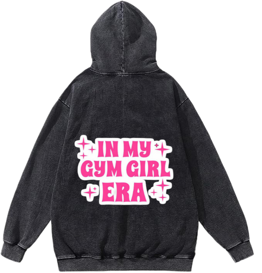 workout gym pilates Oversize Hoodie Washed Back 14
