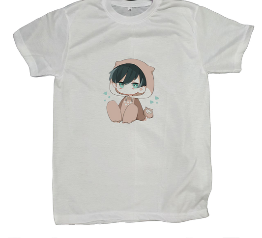 blue lock t- shirt fat White 14