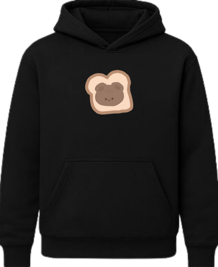 bear Oversize Hoodie Black 14