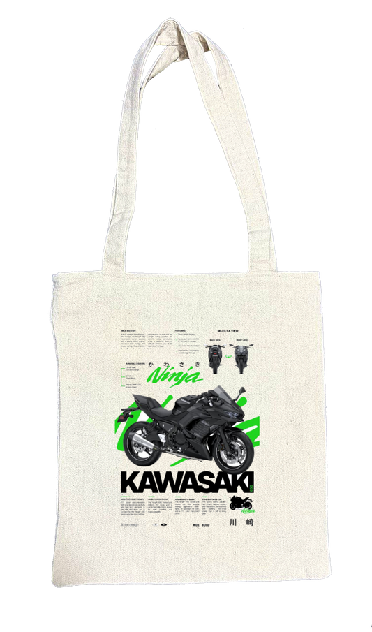 MOTOR CYCLE tote bag beige 14