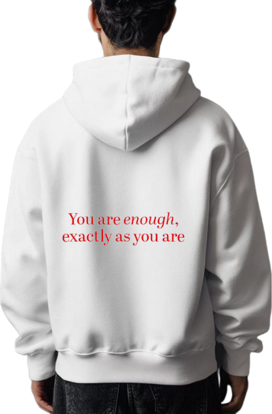 VaIentine coupIe Oversize Hoodie White Back 7