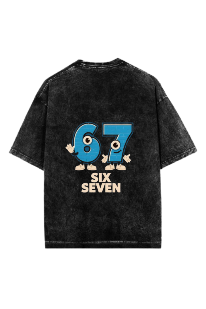 67 designs One Size t- shirt Washed Back 14
