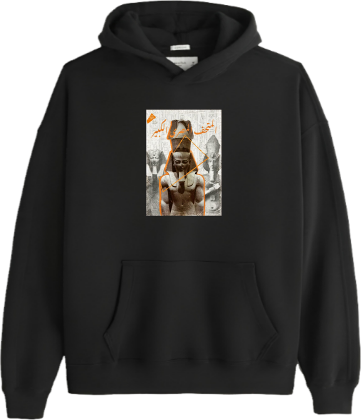 Egypt Over Size hoodie Black 14