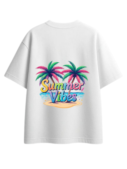 Summer Vibes t- shirt White Back 14