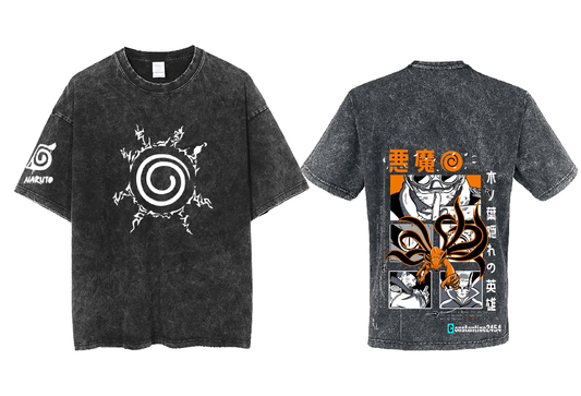 Naruto Shippuden t- shirt One Size Washed Back 13