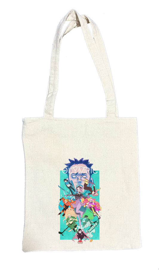 Anime Demon slayer nezuko tanjiro tote bag Beige 14