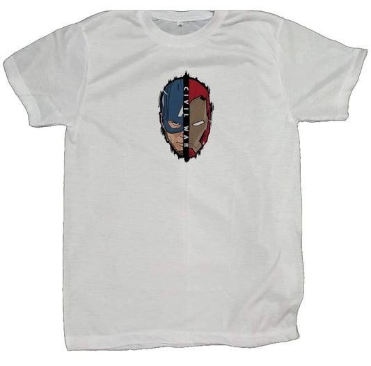 Marvel t- shirt fat White 14